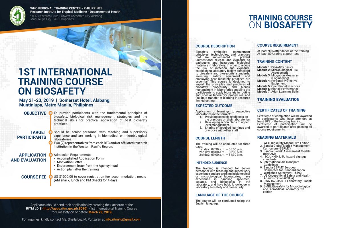 IFBA International Federation of Biosafety Associations » Invitation